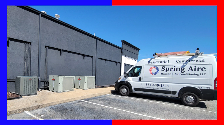 commercial hvac unit installed